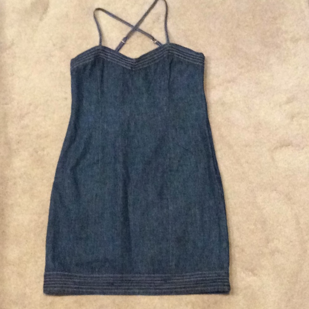 Old Navy Jean spaghetti strap dress. Size 10